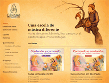 Tablet Screenshot of cantaro.com.br